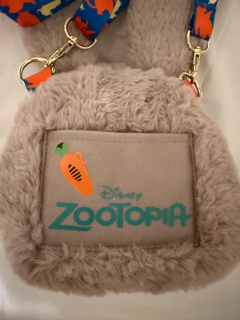 Disney Zootopia Judy Hopps Plush Crossbody Bag Bunny Ears Disney Store - Picture 4 of 8